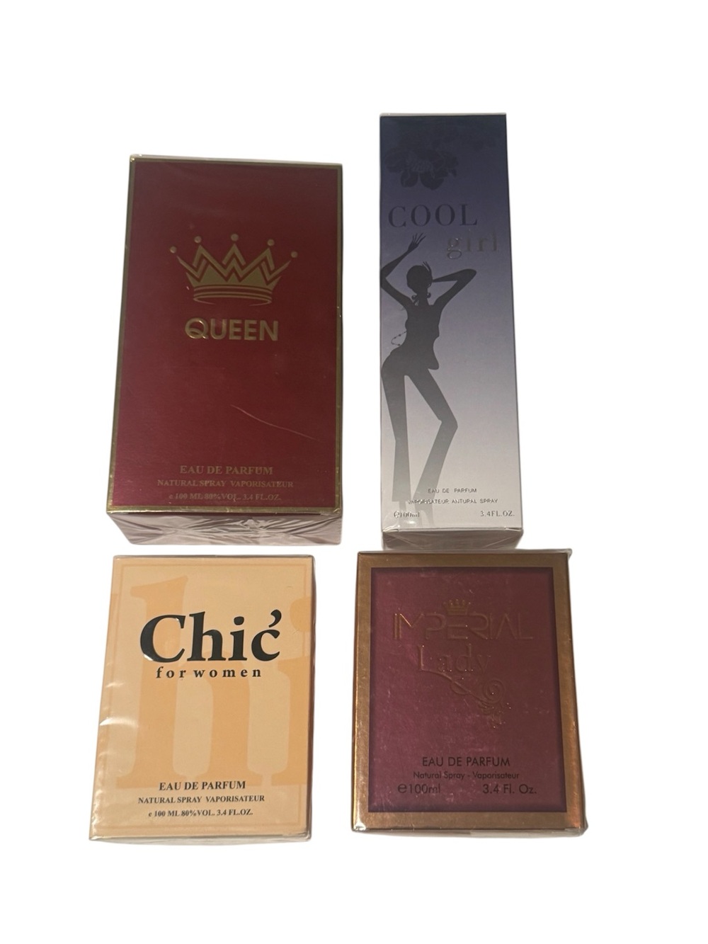 Luxury Perfumes- Set of 4 Bottles